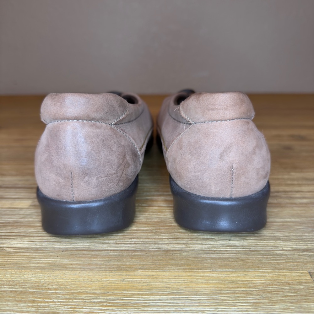 SAS Crissy Slip On Loafers Women's 9 WW Tan Praline Nubuck Comfort Moccasin - Picture 11 of 13